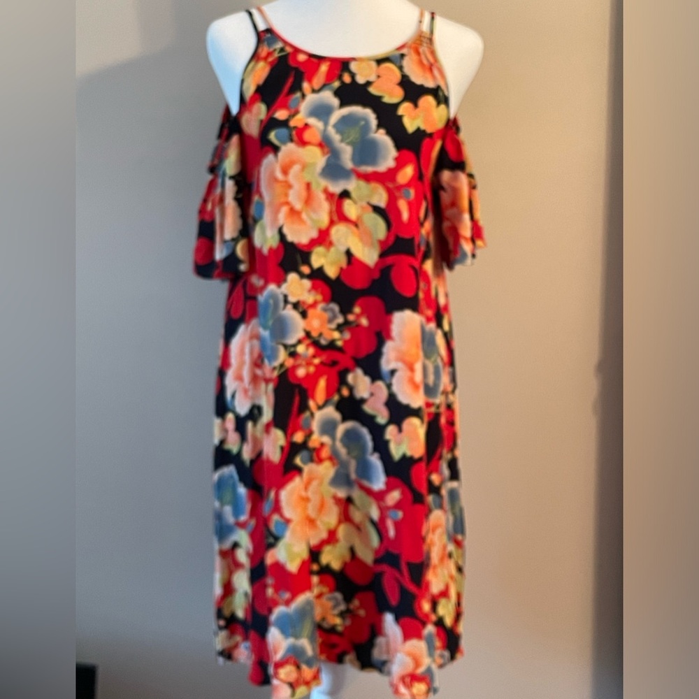 LOFT rayon floral dress
